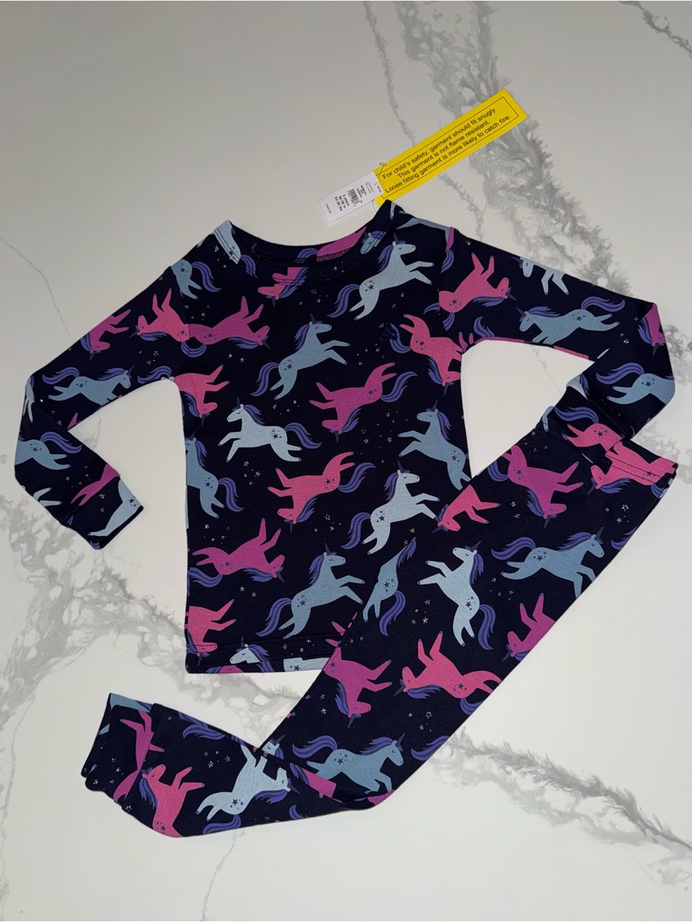 GAP Girls Sparkle Unicorn Pajama Set Size 3T